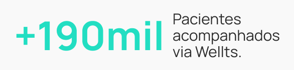 +190 mil pacientes acompanhados via wellts